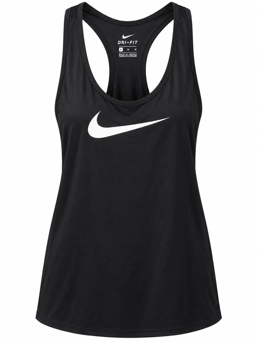 Nike Black Tank Top with White Swoosh